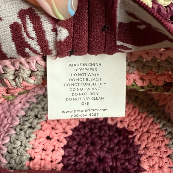 FREE PEOPLE Pura Vida X Peter Grimm Beachy Boho Crochet Granny Square Bucket Hat main image 2